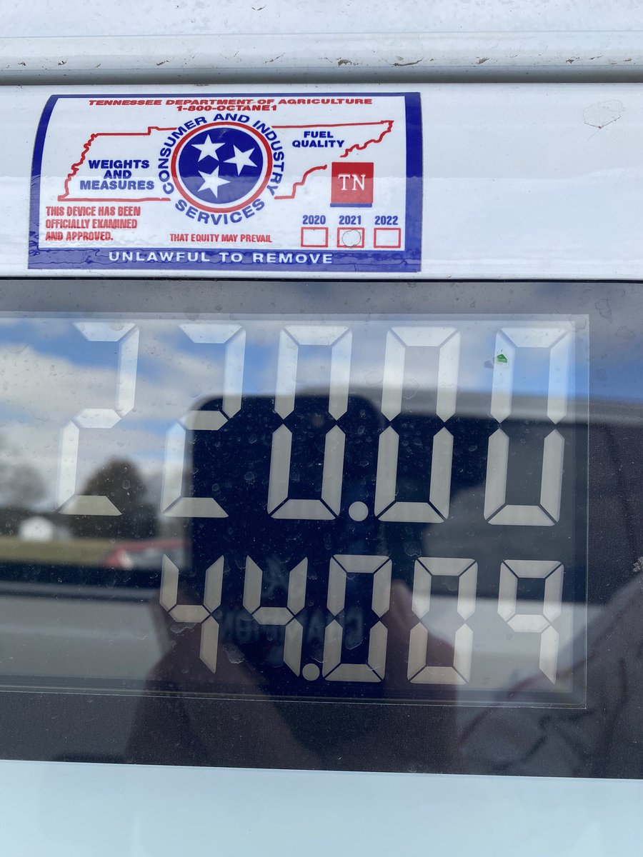 Thanks <a href="/JoeBiden/">Joe Biden</a> <a href="/POTUS/">President Donald J. Trump</a> a year ago my monthly fuel and grocery bill was about $600.  Now it’s looking like $900.