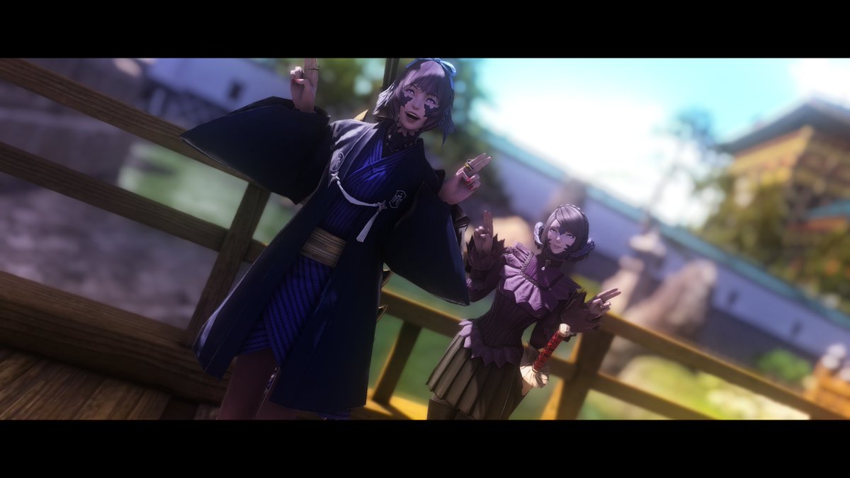 AngelzChimera's tweet photo. Twins going sight seeing!! 
- can you hold the camera for us! 🥲
#GPOSERS #FFXIV https://t.co/zOgGpNi0J0