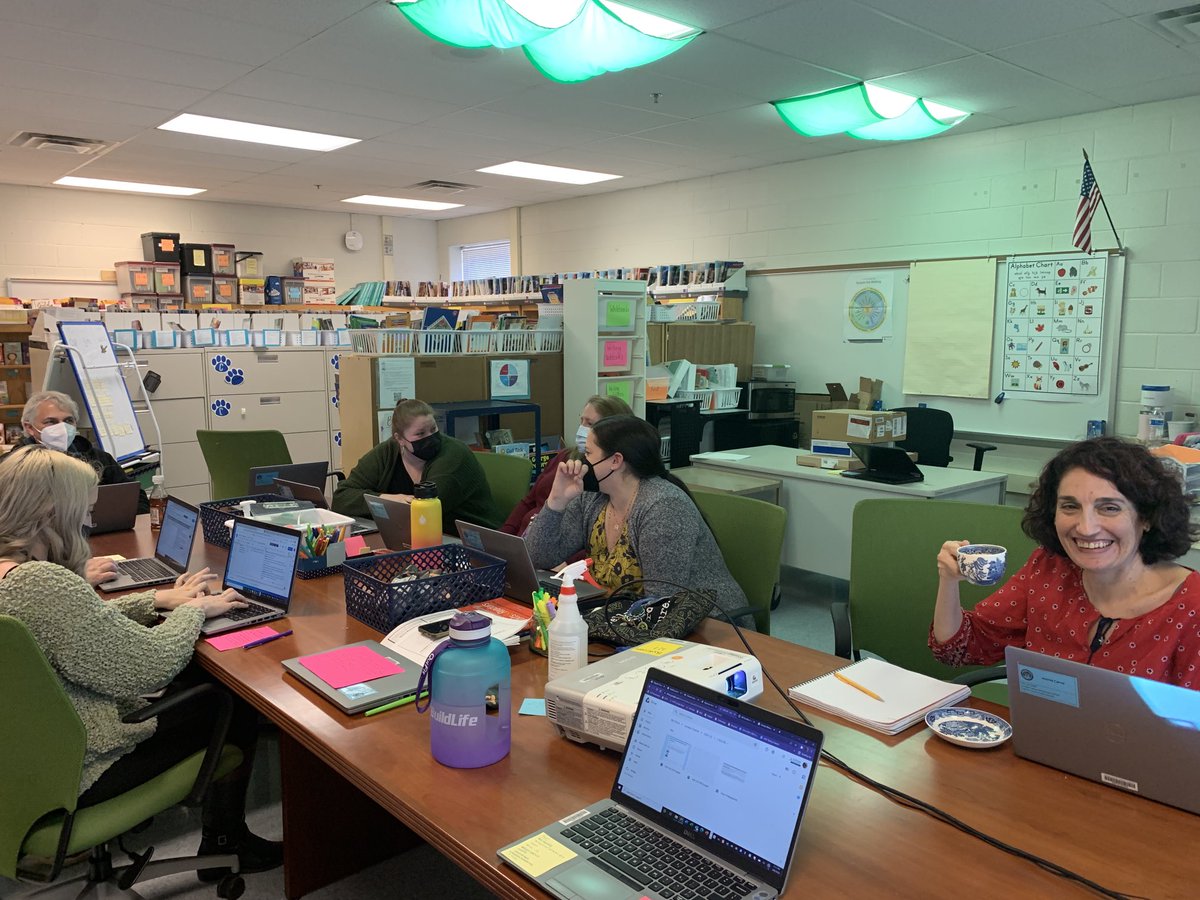 CLTs got fancy! “Come for the snacks…stay for the collaboration!” We are so grateful to Andrea for facilitating team collaboration and making her Bookroom so inviting with snacks…and espresso ☕️! #LTESLions