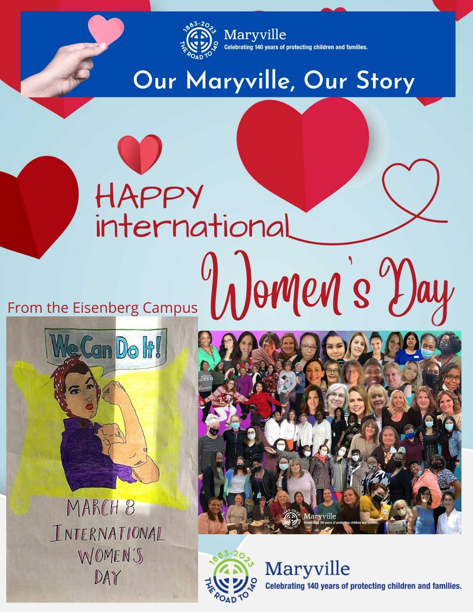 MaryvilleAcadem's tweet photo. Today #Maryville joins the #world in celebrating #InternationalWomensDay. We thank our colleagues for their outstanding contribution & support of #Maryville's #mission. #adayatmaryville #wearemaryville #ourmaryvilleourstory #children #families #Makingadfference #women https://t.co/aSumvGiBKC