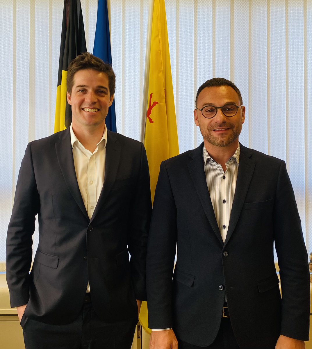 Réunion de travail avec <a href="/ThomasDermine/">Thomas Dermine</a> à Sambreville afin de lui présenter nos ambitieux projets et de le sensibiliser à ceux ci dans le cadre du #planderelance