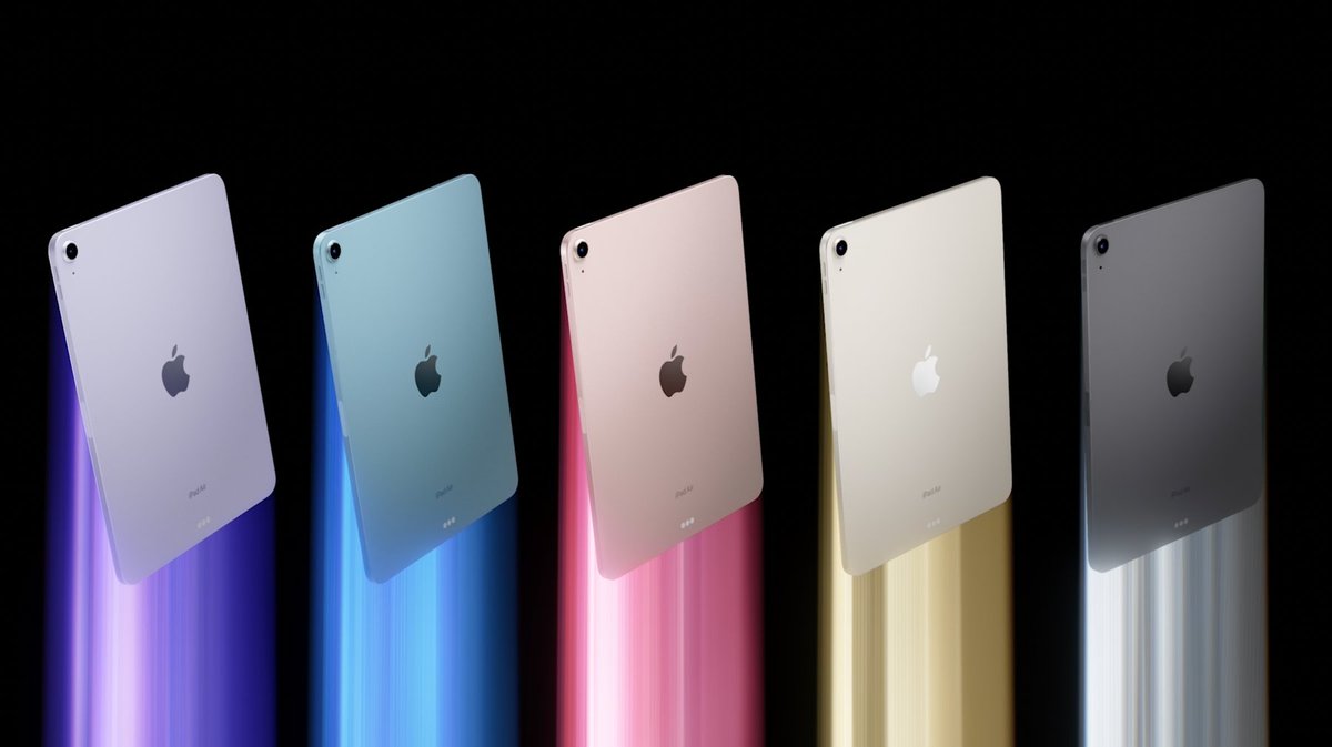 MKBHD's tweet photo. Okay next up: iPad Air gets updated with an M1 chip in the same design https://t.co/RThIZWdMUG