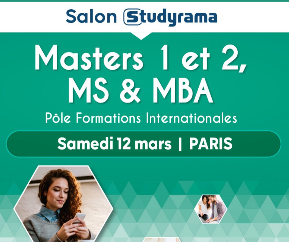 master_CHL's tweet photo. Cher réseau, 

Un petit rappel de nos prochains évènements : 
-Soirée de présentation le mecredi 9 mars à 20h sur ZOOM: https://t.co/rHqOlvylGE
-Salon des Masters Studyrama : 10h-17h à Paris (20 Avenue de la Porte de la Villette) stand 22 
Nous avons hâte de vous rencontrer! https://t.co/Sidy4scdBi