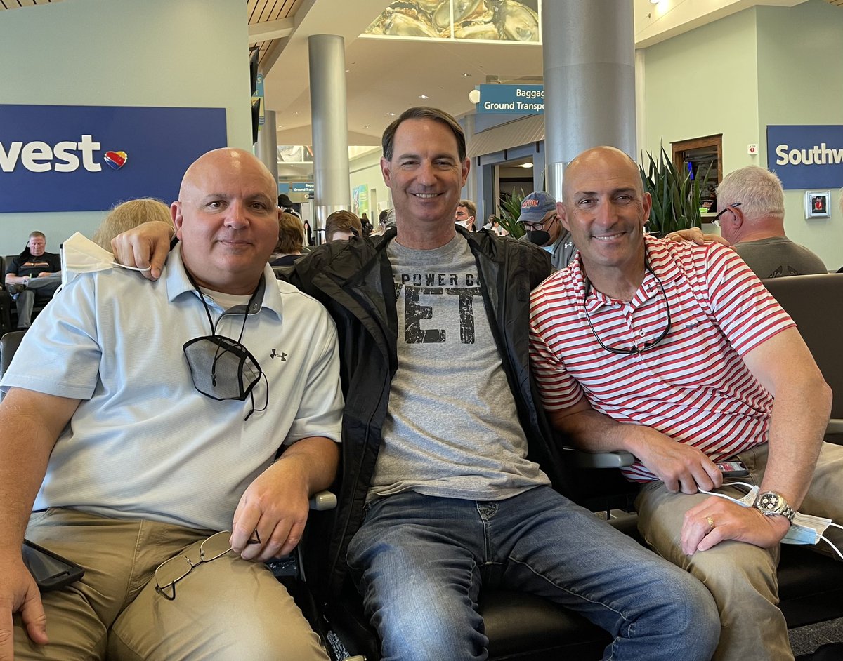 Showed up at the airport in PCB and 2 of my best friends are waiting to go Houston with me. Overwhelmed! So thankful to have my brother JP, Dodd and Aaron going with me.  . Thank you to Elizabeth Stewart for going back again. Mess with one, you get us all!