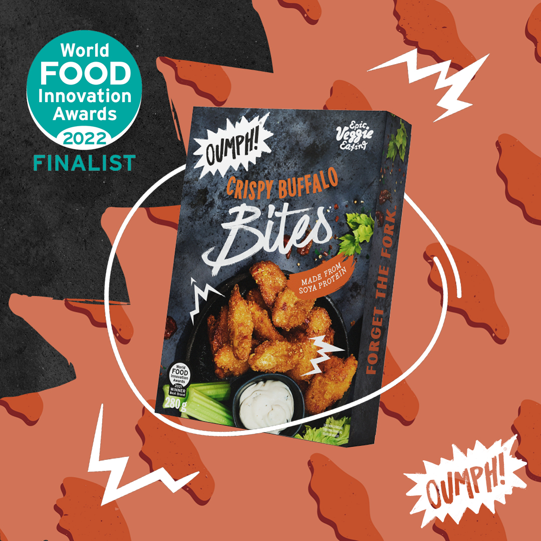 eat_oumph's tweet photo. π£Oumphers!π£
We just found out that we are finalists in two (!!!) categories in World Food Innovation Awards.
π€ Best Brand Marketing
π€ Best Snacking Innovation (Oumph! Crispy Buffalo Bites)
β‘οΈhttps://t.co/GGTIOVnrXp
@FoodBev #WFIA22 #plantbased #vegan #veganhour #veganfood https://t.co/RU44RodKjv