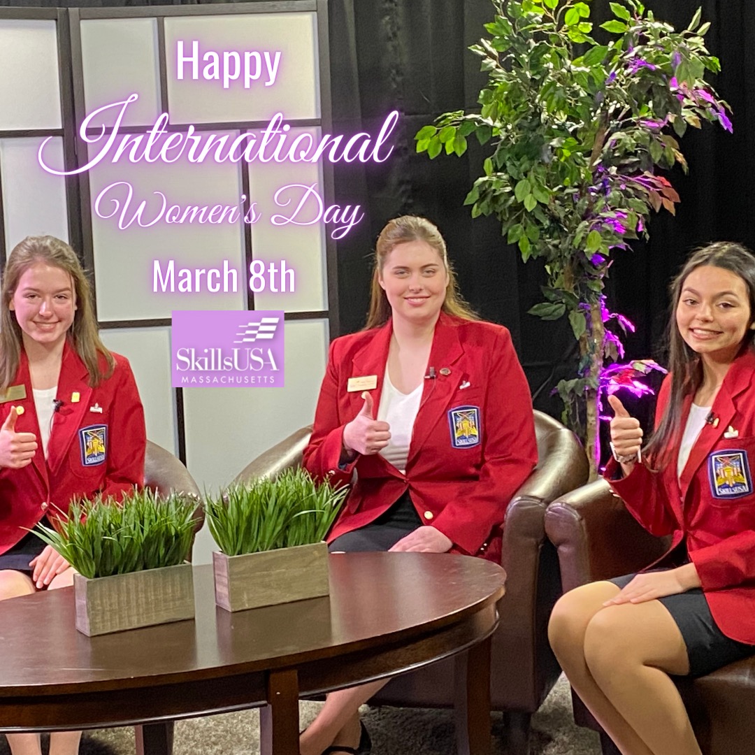 maskillsusa's tweet photo. "There is nothing stronger than a woman who is dedicated to building herself." - Anonymous
Today we honor all of the women of SkillsUSA Massachusetts. Build yourself - build your future!
#internationalwomensday #skilled #womenatwork #unitedasone #championsatwork #maskillsusa https://t.co/FoAgBiiv3r
