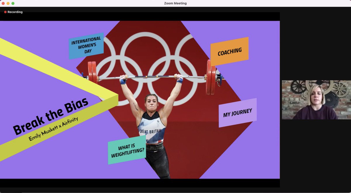 To commemorate #IWD2022, Airfinity welcomed Olympian, and Commonwealth, European &amp; World CJ Medallist <a href="/EmilyGodley/">Emily Muskett (Godley)</a> to give an inspiring talk about her journey to the Tokyo Olympics in 2021, the challenges she faced along the way and how she persevered to reach her dream.