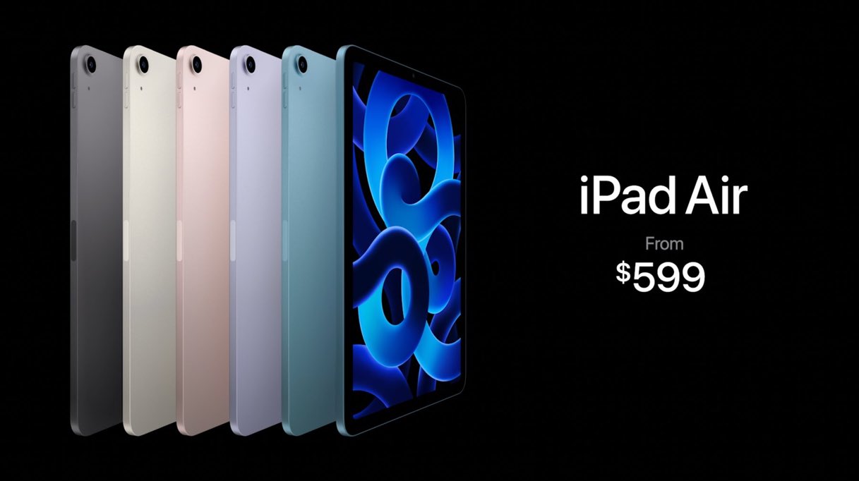 Ipad air online apple event