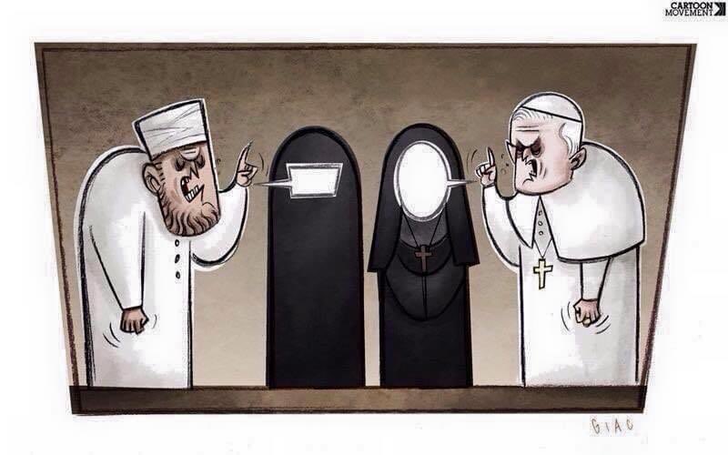 valabg's tweet photo. Das Bild zum #Weltfrauentag #TagderFrau ist immer (noch) aktuell. #Religion
Cave! Wer jeden Vergleich mit einer Gleichstellung gleichsetzt, ist vergleichsweise doof. https://t.co/Tm248VFuA8
