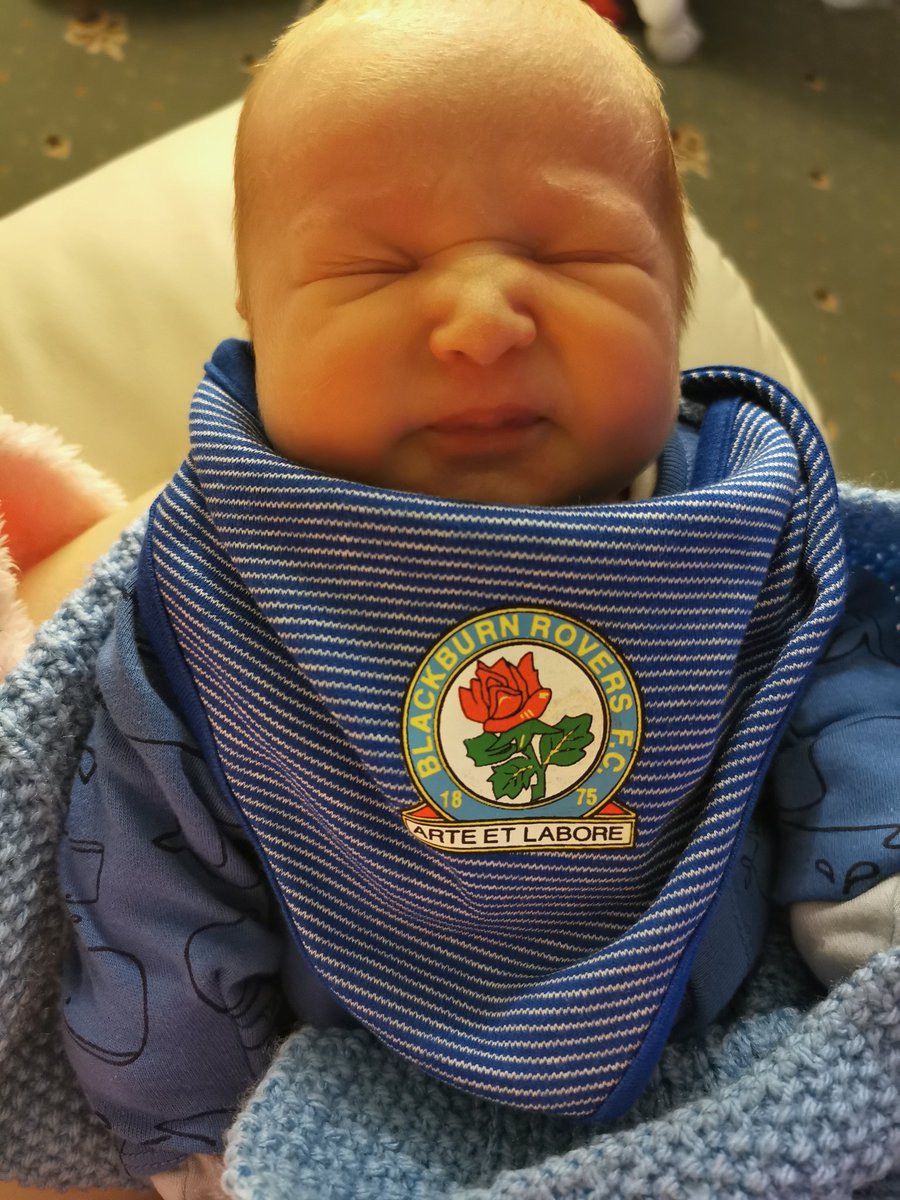 Tinker_Burnett's tweet photo. @BRFCTrust @Rovers hubby will be there tonight. But gutted We can't be as we have a new arrival and it's a bit too Chilly for him yet. Staying home and warm and supporting from the couch. #BRFC #wildrover #13daysold https://t.co/0KiSXp3rpy