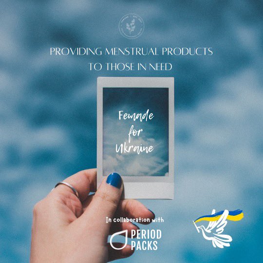 FemadeCA's tweet photo. Ukraine refugees fleeing the country are currently struggling for their lives and access to menstrual resources should not be a hurdle they have to overcome alone. Femade for Ukraine is looking for product and monetary donations: find out more here https://t.co/0IzCPBVwHv https://t.co/pDkZJEUF76