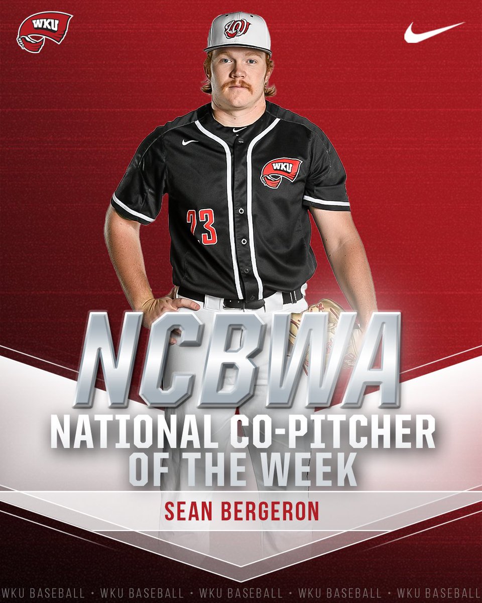 Add another accolade to the resume ✍️

<a href="/sean_bergeron/">Sean Bergeron</a> has been named the NCBWA National Co-Pitcher of the Week!

📰: goto.ps/3HNidd6

#GoTops | <a href="/NCBWA/">NCBWA</a>
