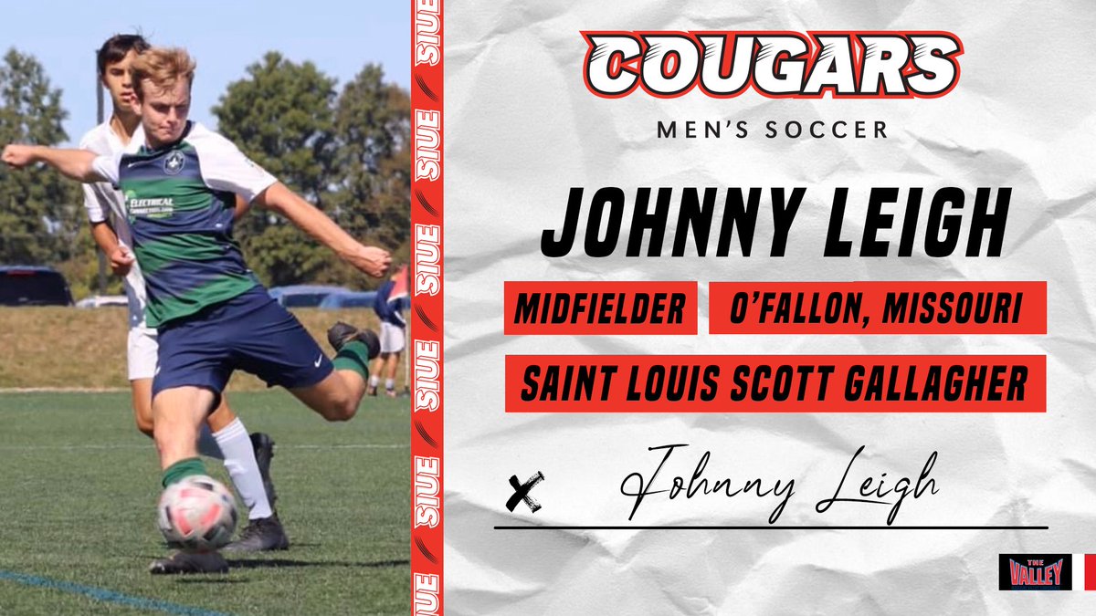🚨2022 Commits🚨

This week, we will present our commitments for 2022❗️

First up, we’d like to announce <a href="/JohnnyLeigh_/">Johnny Leigh</a> , joining us from <a href="/SLSGAcademy/">Saint Louis Scott Gallagher MLSNext Academy</a> ❗️

Johnny has already joined us for this spring, after graduating early from <a href="/FrancisHowell/">FrancisHowell</a> HS❗️

Welcome, Johnny❗️

#GoCougars