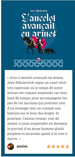 FantasyCarte's tweet photo. Sur @babeliocritique, retrouvez un extrait de ma critique du dernier roman d'@Nikolavitch, L'ancelot avançait en armes, @moutonselec.
https://t.co/g9arkYql81
#broceliande #mythe #arthurien #fantasy #lancelot #imaginaire #scifi #sff https://t.co/ceoVACnN6T