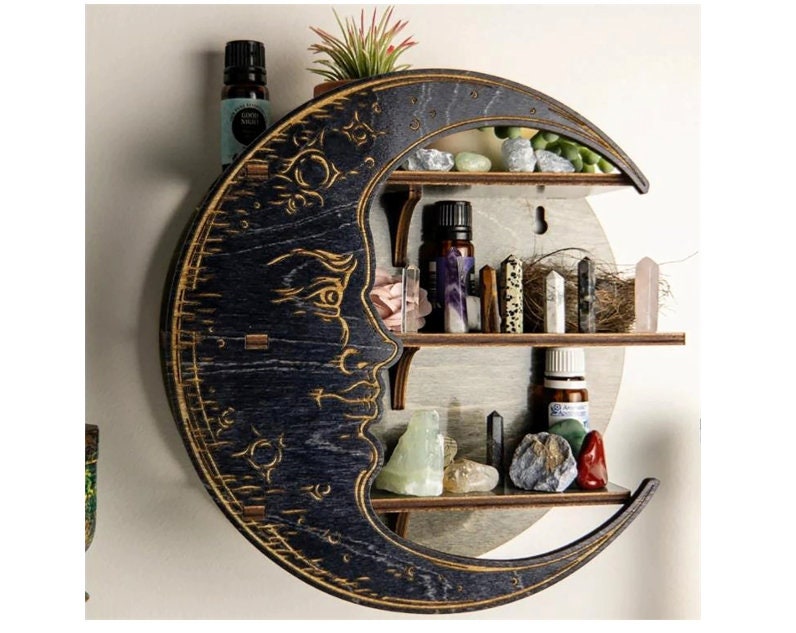 SolutionHub2's tweet photo. Excited to share the latest addition to my #etsy shop: Moon Shelf, Essential Oil Shelf, Wood Shelf, Moon Phase Crystal Shelf, Crescent Moon Shelf, Moon Decor, Display Shelf,Wooden Hanging Shelves https://t.co/36QwyHlFka #kids #artdeco #moonshelf #crescentmoonshelf #flo https://t.co/ZVxsPwQ8Z8