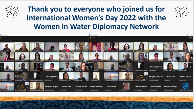 ICWC_SE's tweet photo. ICWC celebrated the day with Network members and supporters from the Nile and Beyond today! Happy International Women’s Day!  
#breakthebias #IWD2022 #waterdiplomacy #genderequality #womenleaders #WomensDay https://t.co/X8bpODSQen