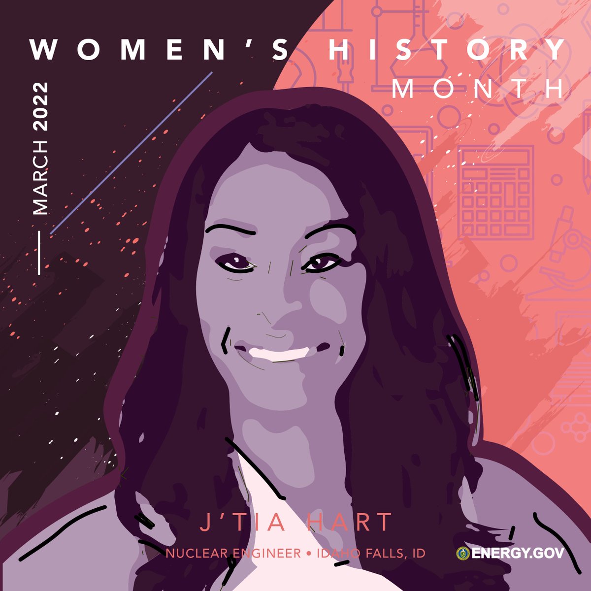 ENERGY's tweet photo. All you need is a stamp and a printer to share some inspiration with girls and nonbinary individuals to see themselves in STEM careers. Download and print our new Women’s History Month 2022 Postcard Series. 📮 📭 https://t.co/WvJdAfGl0f #InternationalWomensDay https://t.co/hTOpwt01yC
