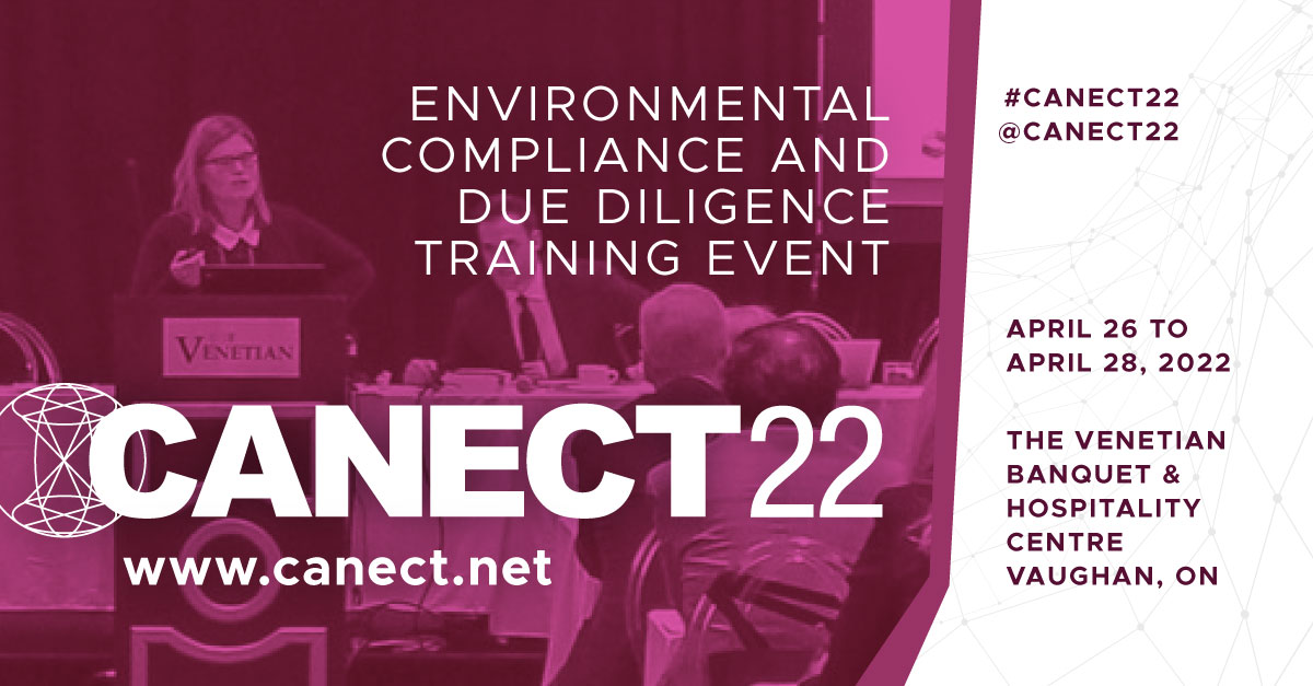 ESEMAG's tweet photo. Join us at #CANECT22 on April 26 – 28! #CANECT offers unique training and development opportunities for #EnvironmentalProfessionals; 7 courses covering regulations, due diligence, reporting, management systems, emergency response, and more. All benefits: https://t.co/EVCAqlsbEB https://t.co/nOCE8ecemC