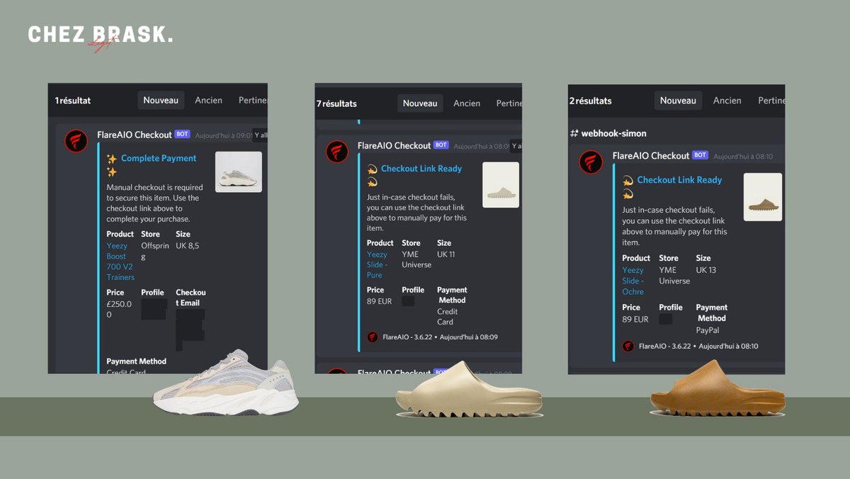 ChezBrask's tweet photo. Yeezy day at #97checkoutschool 

Bot : @FlareAIO @FlareSmashed 

Proxy as usual : @ReversRetail @dragonproxies_

CG : @kikikickz_lab

Teacher : @97checkout https://t.co/CxEKshatJr