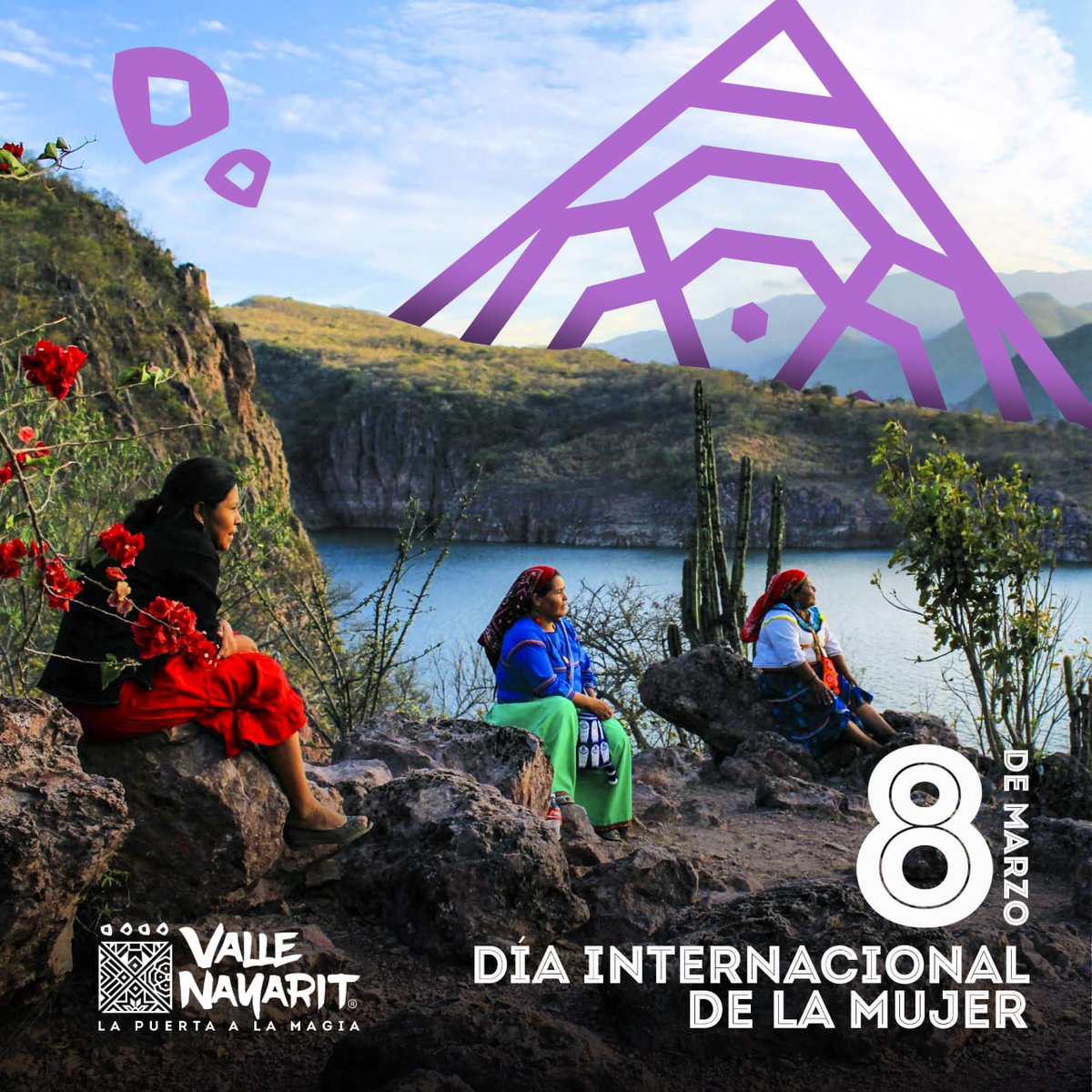 Hoy es el #DíaInternacionalDeLaMujer una fecha para conmemorar la igualdad, el reconocimiento de sus derechos y su papel fundamental en el desarrollo de los valores y tradiciones de Nayarit. 🟣

#ValleNayarit #LaPuertaALaMagia