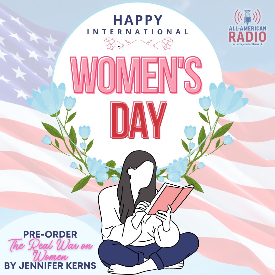 Happy #InternationalWomensDay!!🌸🌺🌻💐

Celebrate this special day by pre-ordering @allamericanjen’s NEW BOOK, The Real War On Women! Check it out at <a href="/Target/">Target</a>, <a href="/Walmart/">Walmart</a>, <a href="/booksamillion/">Books-A-Million</a>, <a href="/BNBuzz/">Barnes & Noble</a> &amp; more! 📚