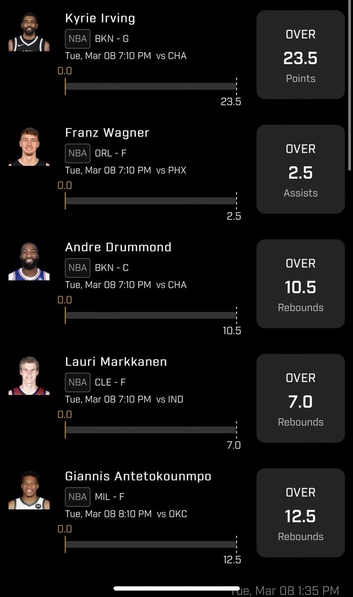 ppp_loans's tweet photo. #prizepicks #NBAProps here’s my picks for the night. Like if tailing. #GetSumMoney #GSM https://t.co/vaq4VOeIax