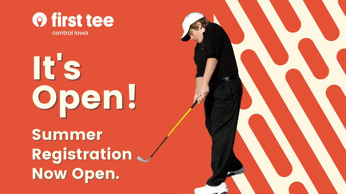 FirstTeeCIA's tweet image. Registration is now open for our 2022 Summer Program! Don't wait too long, spots are limited and will fill up quickly! 
For program locations, schedules and registration please visit our website.
firstteecentraliowa.org/registration/
Together, we are Building Game Changers! #firsttee