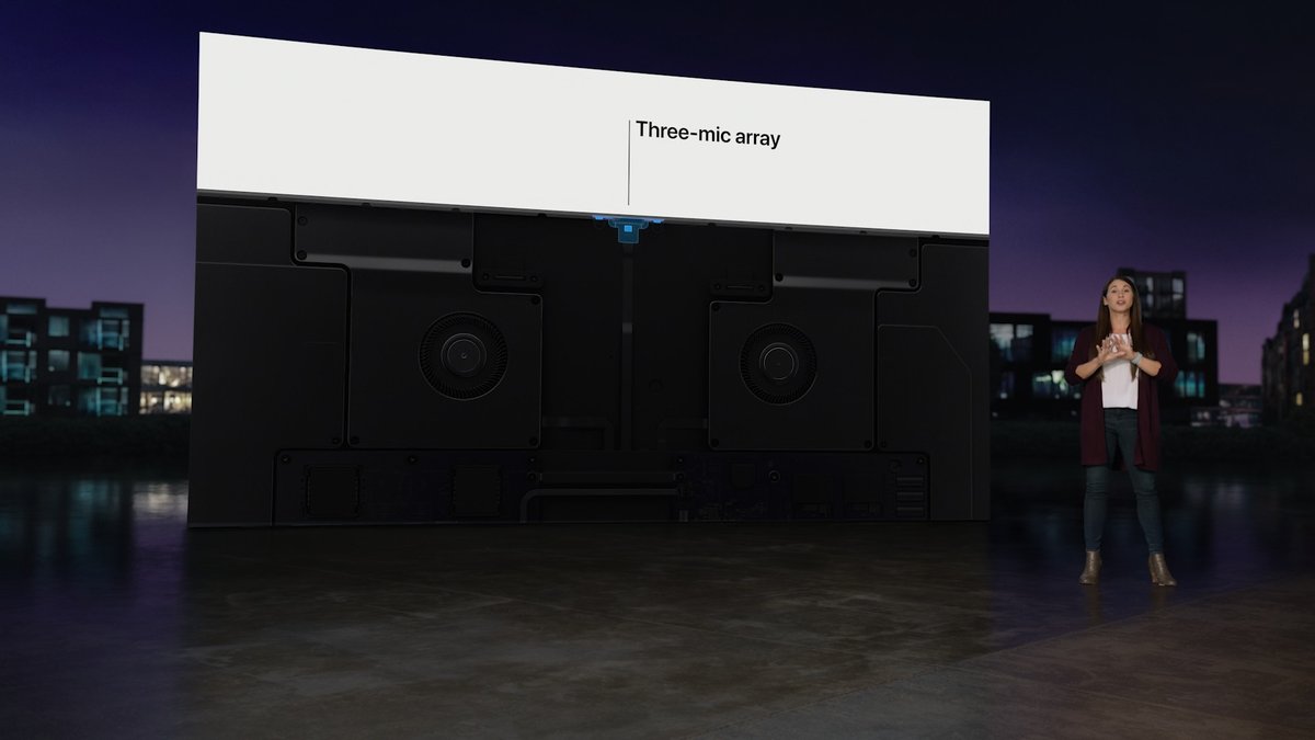 MacGeneration's tweet photo. Studio Display : webcam, haut-parleurs, A13 intégré… https://t.co/x1cuPz73iZ  #AppleEvent https://t.co/APOvIX7rmE