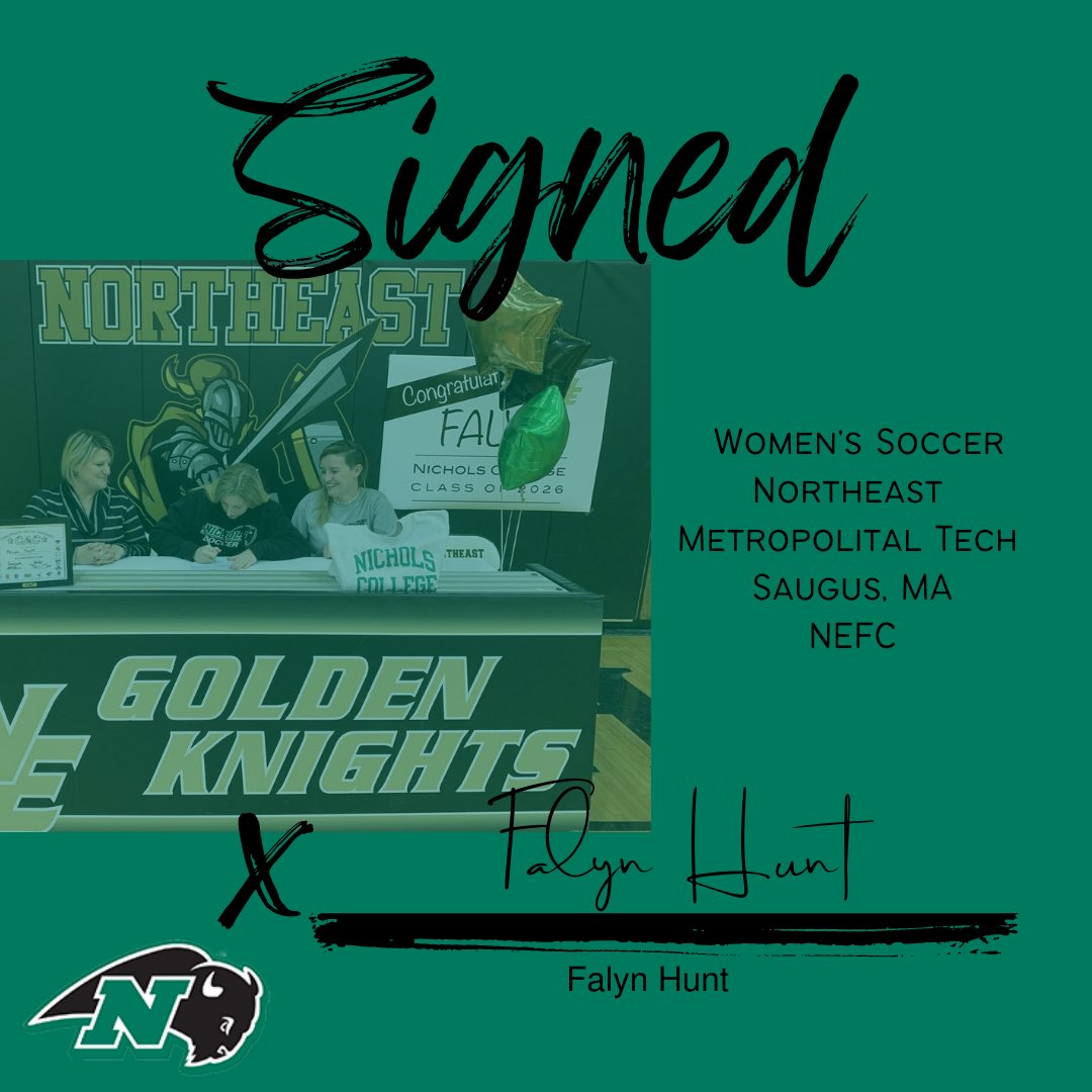 Up next for our incoming class we have Falyn Hunt!! Welcome to the Herd!! #bisonpride #nicholscollege