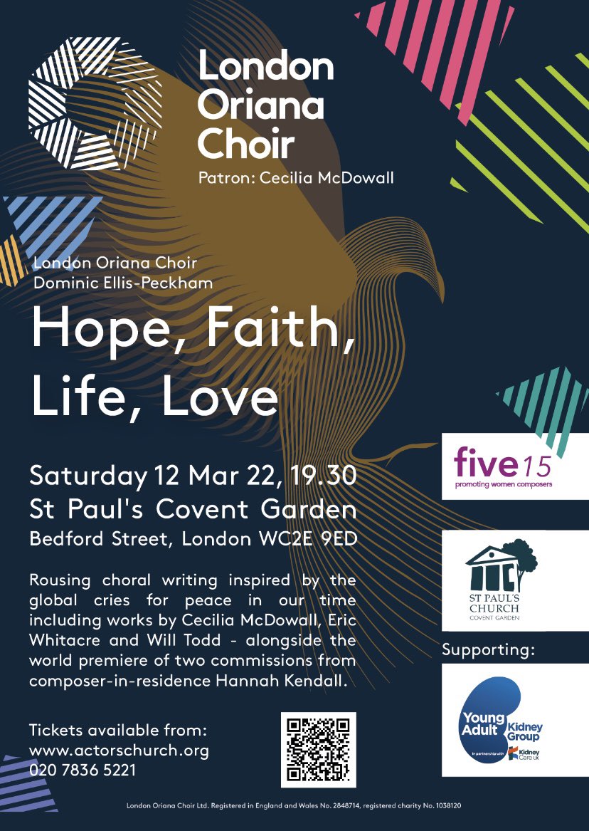 My dad sings with the fabulous <a href="/londonoriana/">London Oriana Choir</a> choir they are fundraising for our Young Adult Kidney Group <a href="/YAKidneyGroup/">Young Adult Kidney Group</a> in London this Saturday, tickets are still available. I can guarantee a truly special programme of beautiful, reflective music @HelenWa17862173