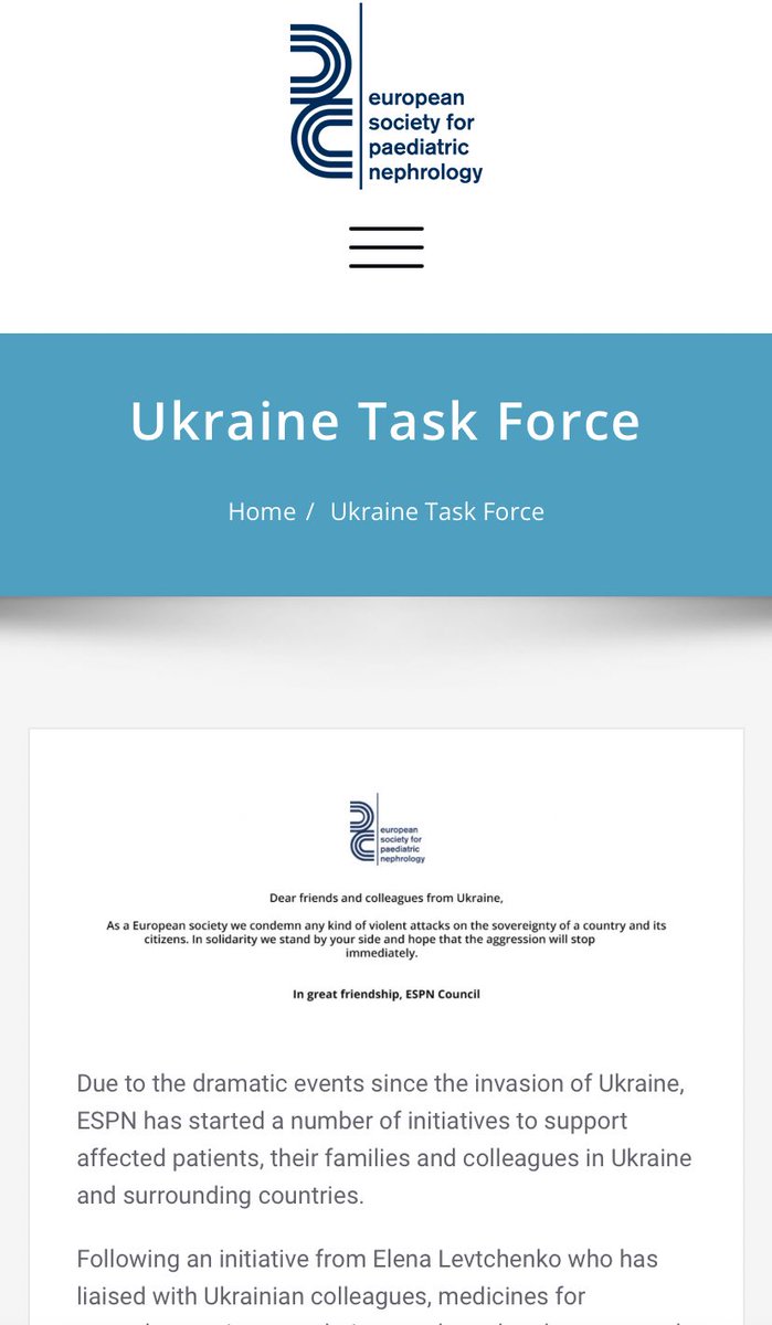 queenofdialysis's tweet photo. Support and a taskforce has been announced to care for children from #ukraine with #kidney disease, #transplants and #dialysis by @EspnYpnn please share! https://t.co/By2ApiMTTC https://t.co/moL9pebt2S