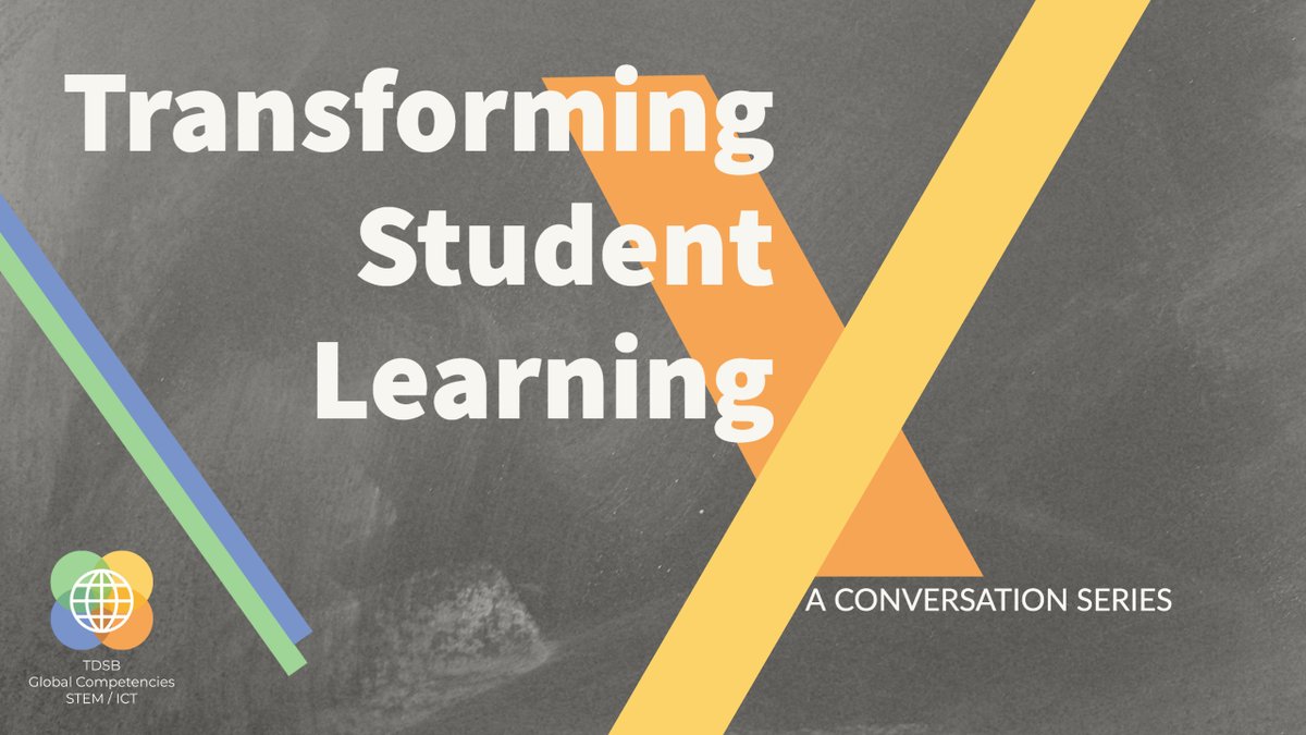 We are launching a new Conversation Series on Transforming Student Learning! (Junior) On April 4th, @MsLussiersClass and I will be will talking about: 📚 Literacy and STEM using 🎥 WeVideo 💻Student Device Program Register: tdsb.sabacloud.com/Saba/Web_spf/C…