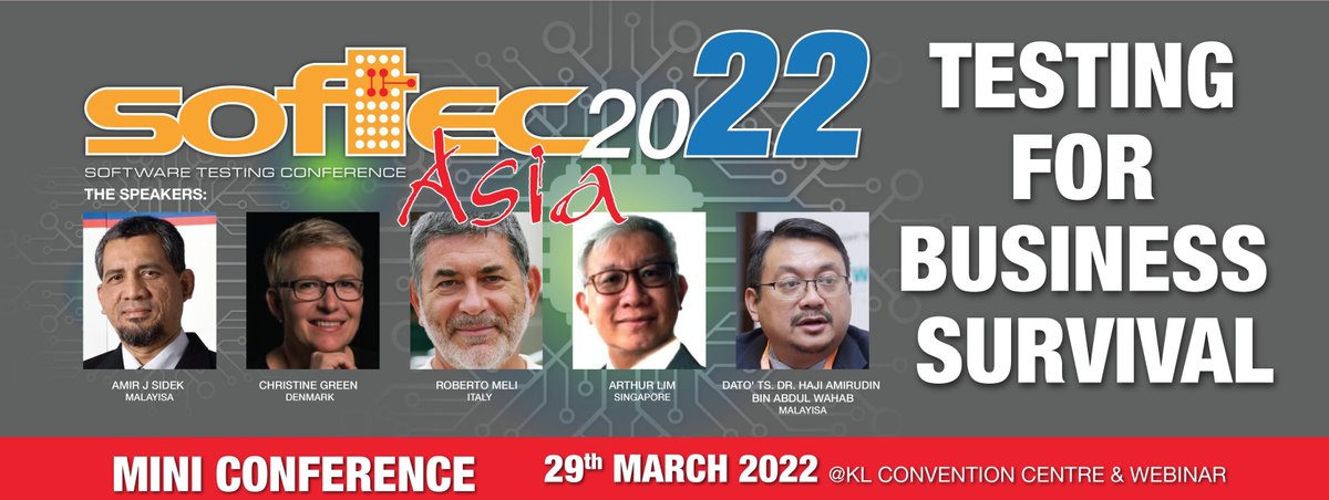 IFPUG's tweet photo. IFPUG is excited to take part in SOFTEC Asia, an event focused on #software testing organized by the Malaysian Software Testing Board (@MSTB_org)! Learn more at: https://t.co/daS6Pys0FQ #IT https://t.co/BOS8FK9GsE