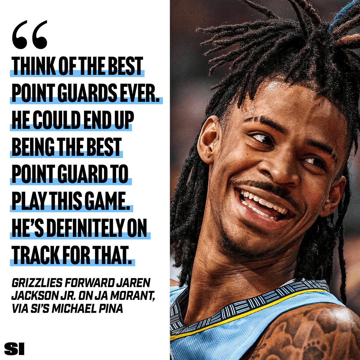 Ja Morant’s rise in Memphis as a high-flying superstar and legit MVP candidate has taken the NBA by storm and the Grizzlies to new heights: trib.al/WknsBI0