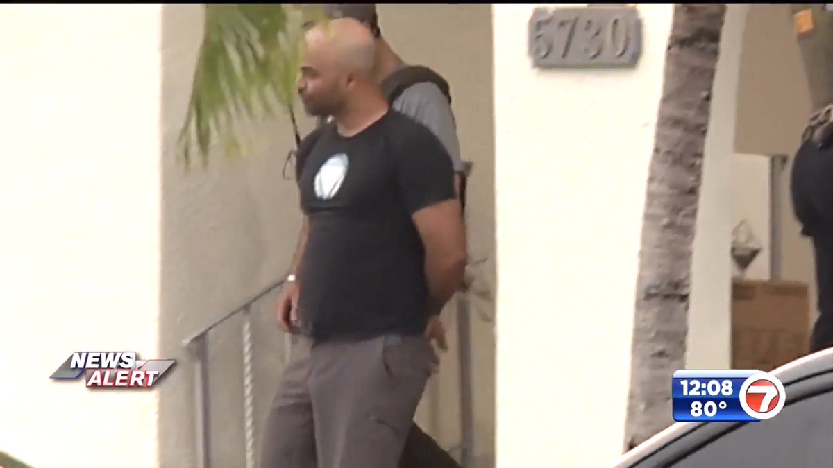 MIAagainstFash's tweet photo. Enrique Tarrio getting perp walked to his car this morning in Miami by the feds. Fortunately he had his fly up this time.
Proud Boys go to jail. Whoβs next?
#ProudBoys #PYOB #SeditionHasConsequences π§π https://t.co/koDzPnn0iT