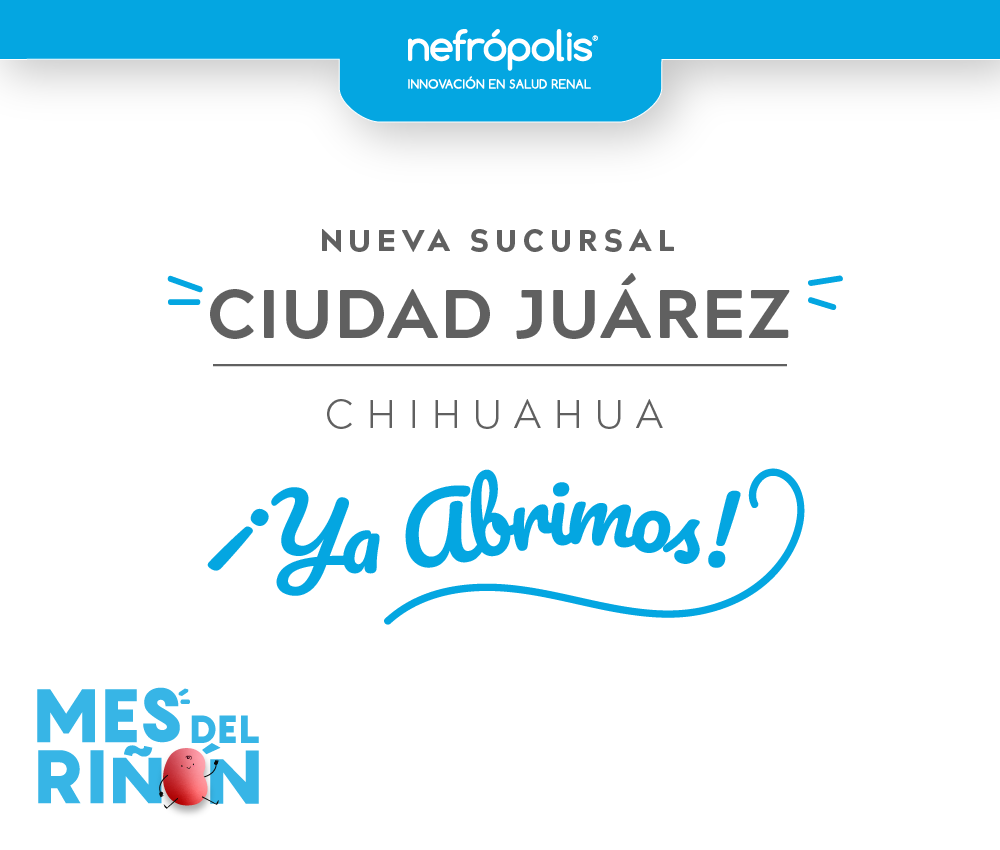 ✨ Ya abrimos✨

📍Los esperamos el 7 de marzo  Av. Paseo triunfo de la república, San Lorenzo, Santa Isabel industrial  #32320  Local 15N, Cd Juárez.

#SucursalesNefropolis #NuevaSucursal
