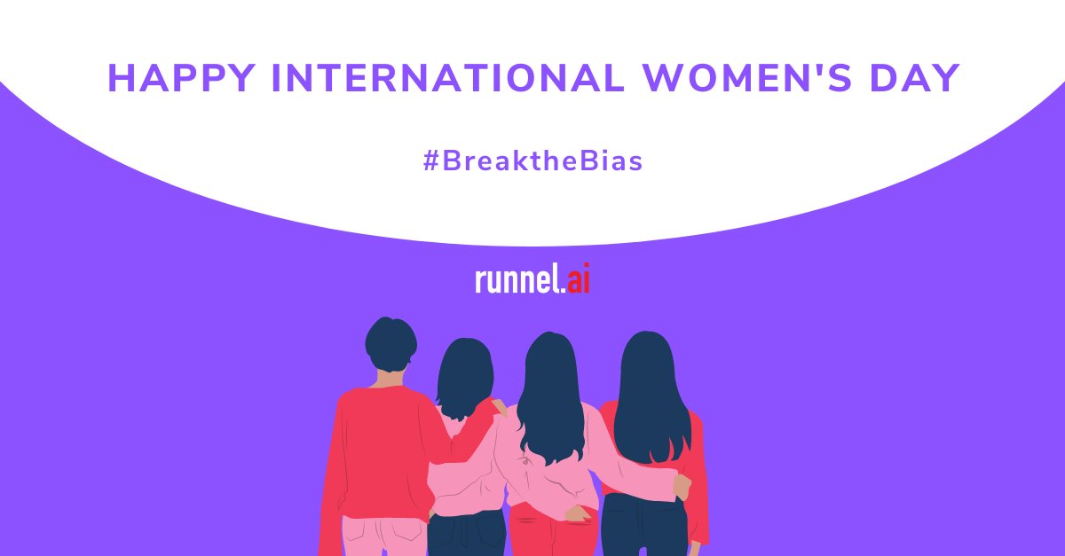 runnelai's tweet photo. Happy International Women's Day!!
Cheers to all the strong powerful women out there from https://t.co/mDVedfmAn9. #BreaktheBias #HappyWomensDay https://t.co/a9w2rDNfyI