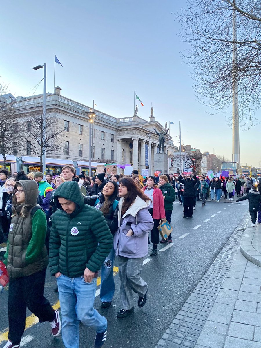 RosaSocFem's tweet photo. Up to 700 marched as part of #IWD 2022 in Dublin — just one of the many actions organised by Rosa today on this vital day of struggle #outoftheshadows #ontothestreets https://t.co/qCseSJ1dTF