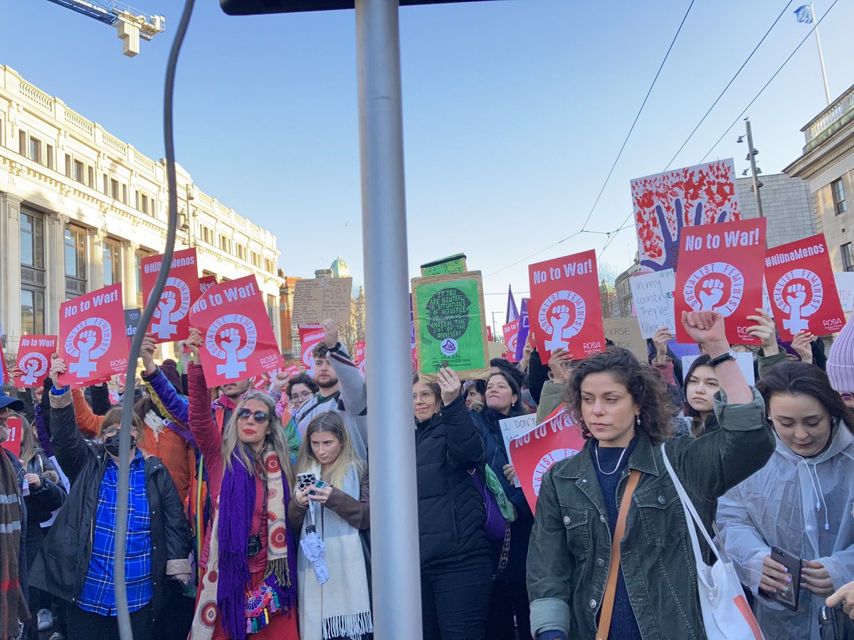 RosaSocFem's tweet photo. Up to 700 marched as part of #IWD 2022 in Dublin — just one of the many actions organised by Rosa today on this vital day of struggle #outoftheshadows #ontothestreets https://t.co/qCseSJ1dTF