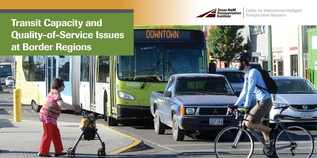 TTITAMU's tweet photo. What makes border transit unique? CIITR researchers focus on this question in recent research to inform the next Transit Capacity and Quality of Service Manual. View the full story: https://t.co/7IEZw6FMl0
#TTINewsStories #CIITR #USMexicoBorder #Transit https://t.co/RIE1QnivUi