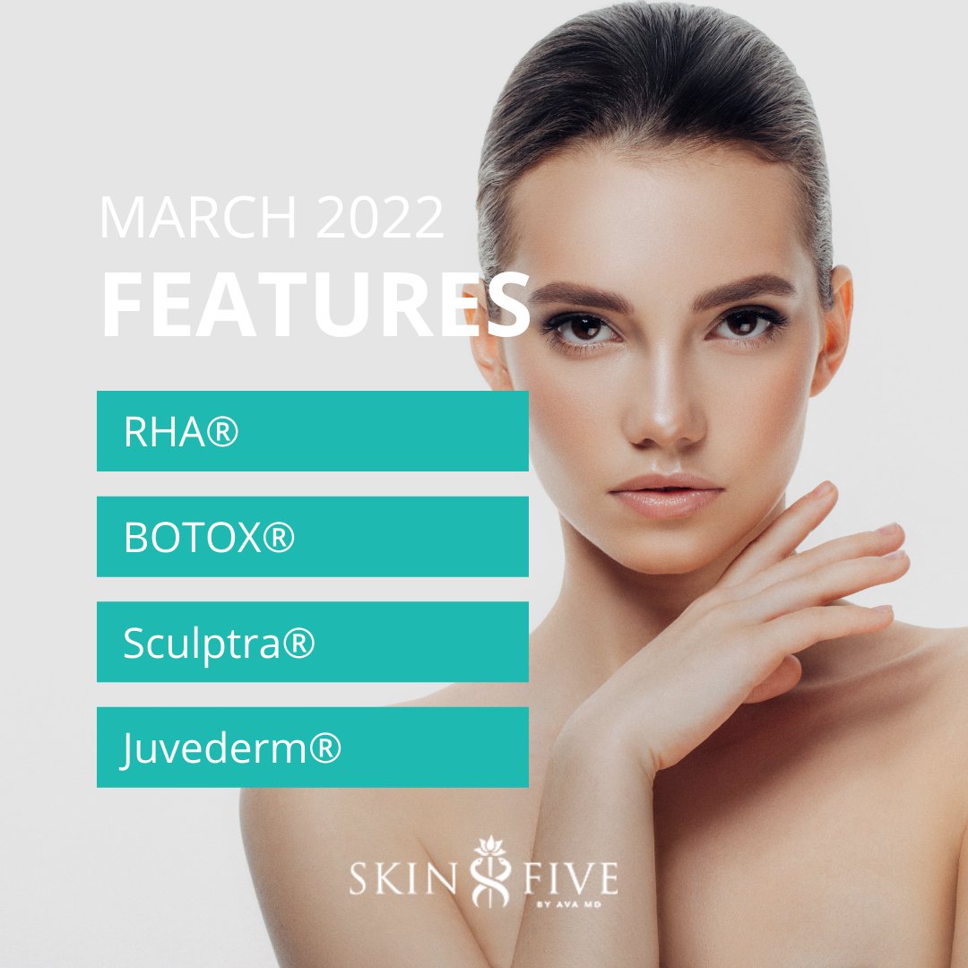 Check out our featured services this month, and enjoy 15% off if you’re a member. 🤗 

Call or email us to make an appointment ⬇️ 

💌 info@skinfive.com
☎️ Century City: (424) 313-8242
☎️ Pacific Palisades: (424) 322-8780

#medspa #skinfivebyavamd #marchfeaturedservices
