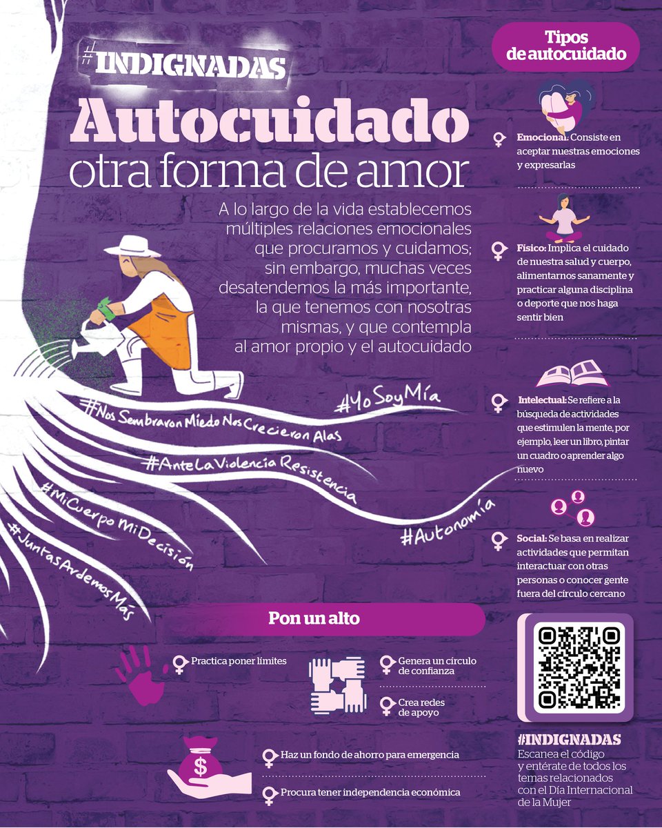 Reporte_Indigo's tweet photo. El #autocuidado también es otra forma de amor 💜 Alimentarte bien, darte un tiempo para hacer las actividades que te gustan e incluso ir a terapia, son formas de demostrar lo mucho que te amas. Este #DíaInternacionalDeLaMujer ¡no dejes de hacerlo!
https://t.co/PjZHNYS1tr https://t.co/3kodEkKH6K