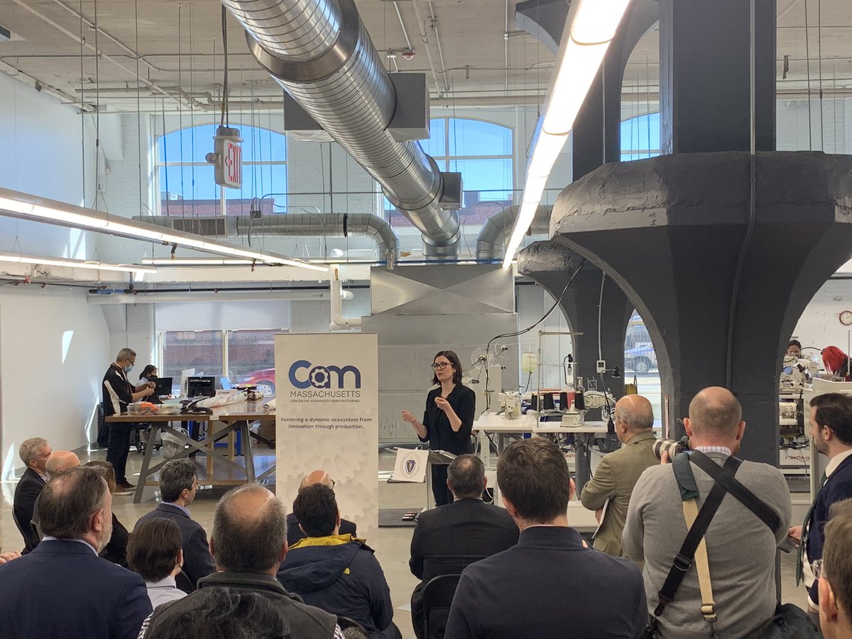 Mass_Tech's tweet photo. Brenna Schneider, founder and CEO of 99Degrees notes that to compete, textile manufacturers invest in innovation, automation, training, and agile processes that allow for more efficient production. ‘It’s an exciting time.’ https://t.co/RTIspnZrzg