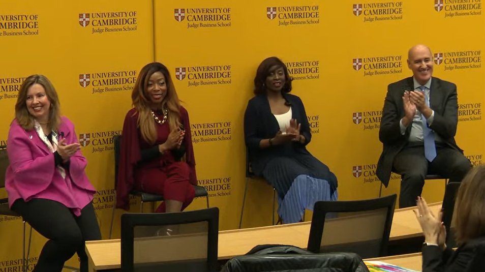 Thank you to our fantastic panel, Dr <a href="/VanessaDekou/">Vanessa Dekou</a>, <a href="/MaxineNwaneri/">Maxine Nwaneri</a> and @DrBolaGrace, hosted by Dean of Cambridge Judge, Professor <a href="/MauroFGuillen/">Mauro F Guillen</a>. 

If you missed the event, or would like to watch it again, you can find the recording on our YouTube channel: youtube.com/watch?v=XLoWDQ…