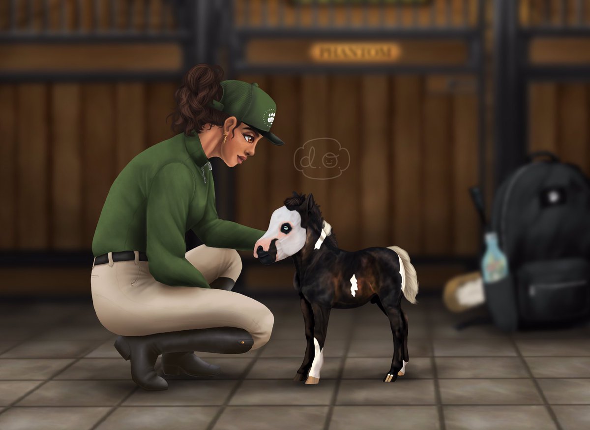 been putting all my creative juices into horse rrp 🐴