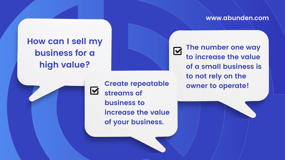 kkmaier's tweet photo. When selling your business, building recurring revenue streams and removing yourself from the day-to-day operations are two powerful ways to build value.

#sellmycompany #businesstips #SmallBusiness
#SellMyBusiness #businessvalue #businessvaluation
#entrepreneurs https://t.co/HhCctiDlFJ