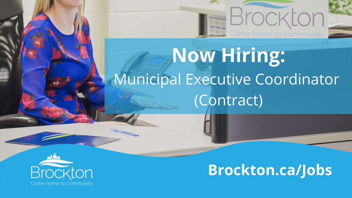 Mun_Brockton's tweet photo. The Municipality of Brockton invites qualified applicants for Municipal Executive Coordinator (Contract). This position provides support to the CAO and Director of Operations. View the full job description on our website https://t.co/bqP9cccFvY. Applications are due March 28 https://t.co/D9Csh9wdes