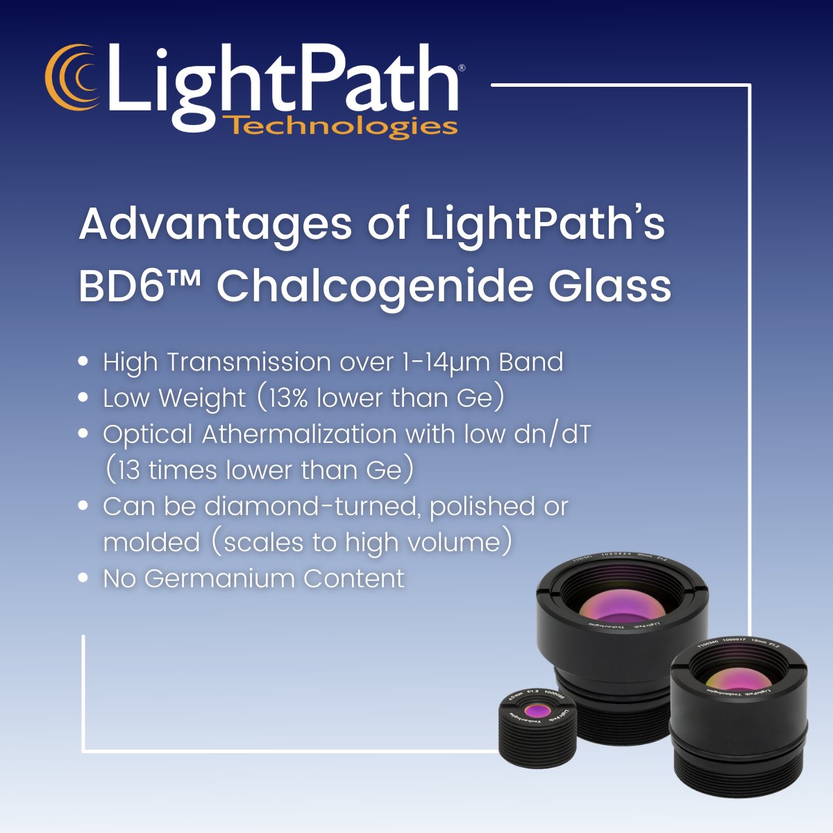 LightPath Technologies on Twitter "Why choose BD6 Chalcogenide glass