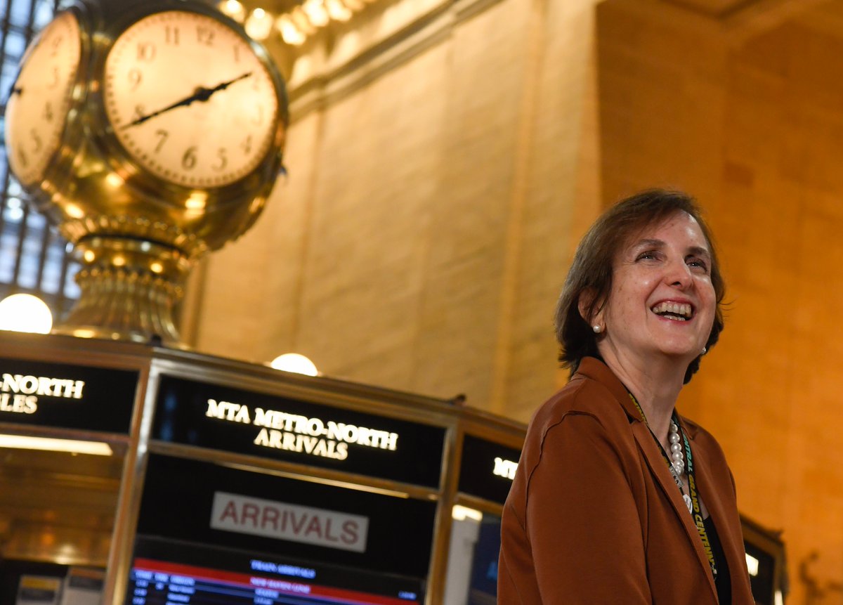 MTA's tweet photo. Happy International Women’s Day.

We are proud to have Cathy Rinaldi at the helm of two of the largest commuter railroads in the United States.

A big thank you to her and all the women of MTA, @LIRR, and @MetroNorth for their hard work and dedication. 

#InternationalWomensDay https://t.co/ugLtGpGAQK