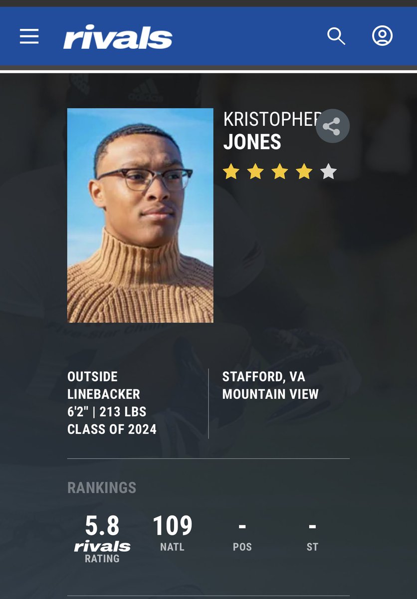 bigkris4422's tweet photo. Blessed to be a 4🌟 athlete @RivalsFriedman @CraigHaubert @LemmingReport @TAscension @TheViewFootball #GodsPlan #AGTG https://t.co/vvPAl0SOuN